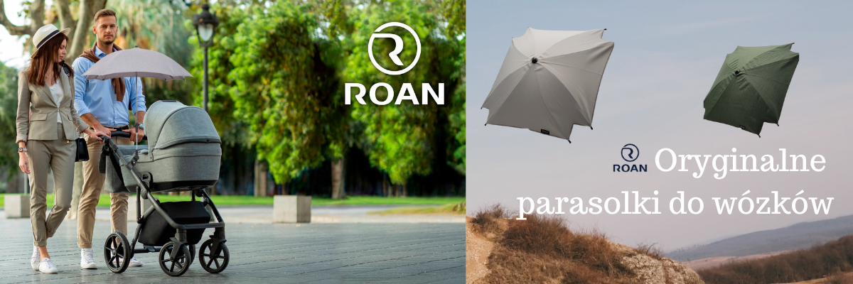 Oryginalne parasolki ROAN, do wózków